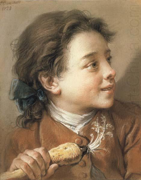 Francois Boucher Boy holding a Parsnip china oil painting image